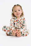 Holiday Bows Bamboo Button Up Set