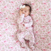 Bows in Bloom Ruffle Zipper Footie