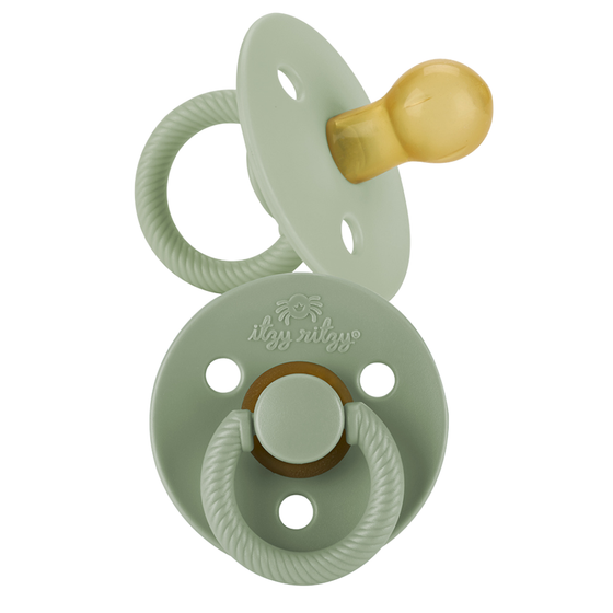 *NEW STYLES* Itzy Soother™ Natural Rubber Paci Sets: Glow - Buttercream + Pistachio 6-18 M