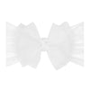 Baby Bling® Tulle FAB® soft nylon headband with tulle bow: Pleated Cherry