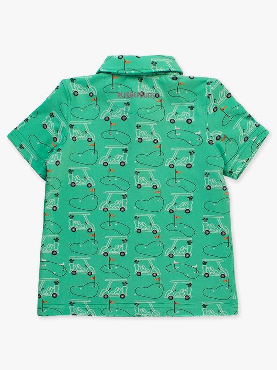 Cart Cruisers Knit Short Sleeve Performance Polo