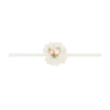 Flower Skinny headband: Mini Magnolia Ivory
