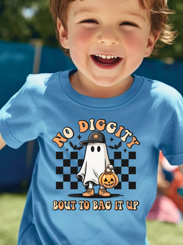 Halloween Tee - No Diggity Bout To Bag It Up
