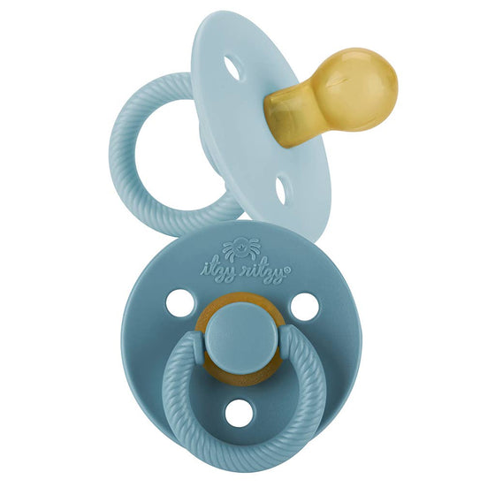 *NEW STYLES* Itzy Soother™ Natural Rubber Paci Sets: Glow - Buttercream + Pistachio 6-18 M