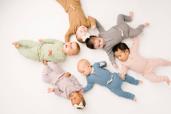 Dusty Blue Waffle Cozy Set