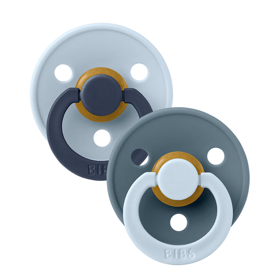 BIBS STUDIO Colour 2 Pack- Baby Blue/Petrol Mix