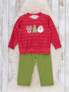 Jolly Reindeer Striped Outfit