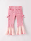 Pink Bell Bottom Jeans