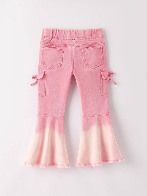 Pink Bell Bottom Jeans