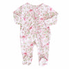 Bows in Bloom Ruffle Zipper Footie