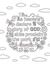 Color the Bible for Girls: Paperback / English