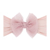 Baby Bling® Tulle FAB® soft nylon headband with tulle bow: Pleated Cherry