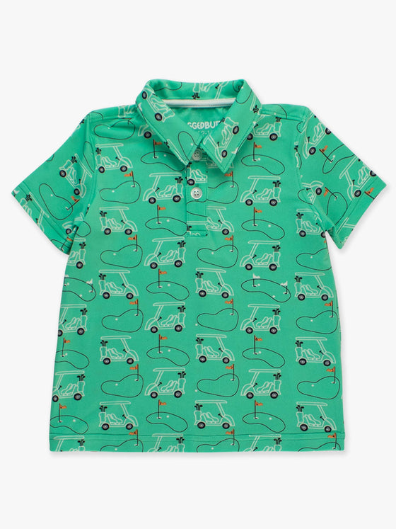 Cart Cruisers Knit Short Sleeve Performance Polo