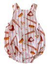Muslin Retro Sunsuit, Baseball Game