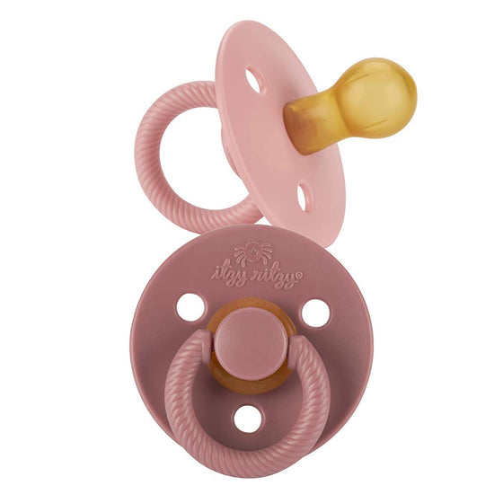 *NEW STYLES* Itzy Soother™ Natural Rubber Paci Sets: Glow - Buttercream + Pistachio 6-18 M