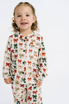 Holiday Bows Bamboo Button Up Set