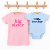 Little Brother Baby Onesie: Baby Blue