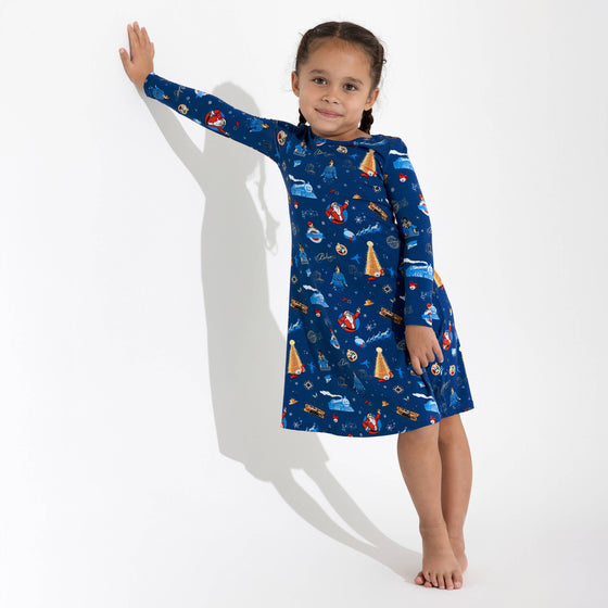 The Plr Express Bamboo Girls' Long Sleeve Dress
