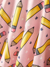 Back to School Pencil Print Girls Dress