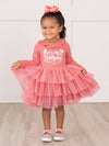 Blush Tiered Tulle Birthday Dress