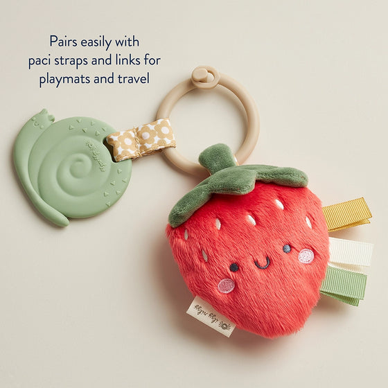 Strawberry Itzy Pal Plush + Teether