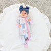 Samantha Bows RUFFLE ZIP Bamboo Sleeplies Little Outfit