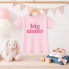 Big Sister Kids T-Shirt: Baby Pink