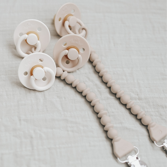 *NEW STYLES* Itzy Soother™ Natural Rubber Paci Sets: Glow - Buttercream + Pistachio 6-18 M