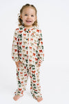 Holiday Bows Bamboo Button Up Set