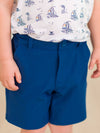 Boys Navy Hybrid Shorts: Navy