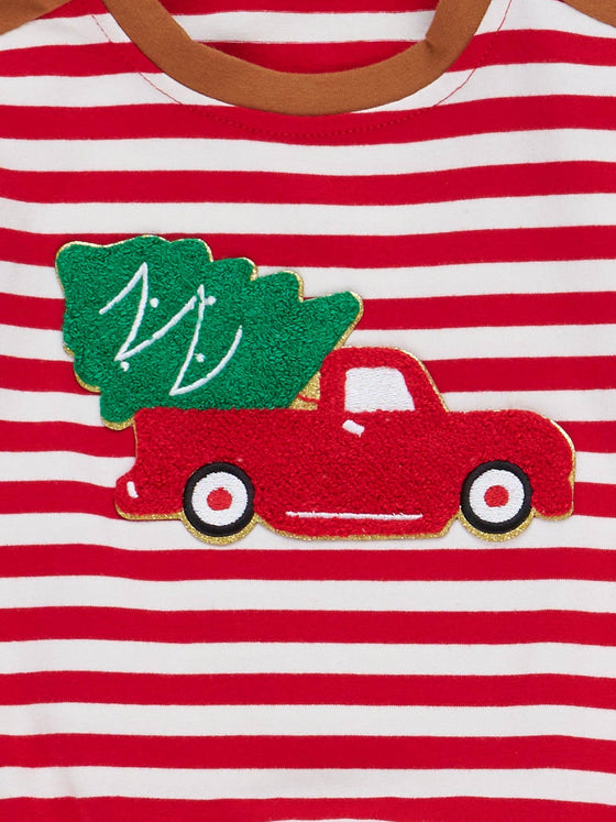 Farmhouse Striped Truck Outfit