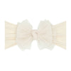 Baby Bling® Tulle FAB® soft nylon headband with tulle bow: Pleated Cherry