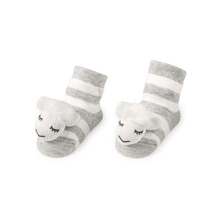  Rattle Toe Sheep Stripped Baby Socks