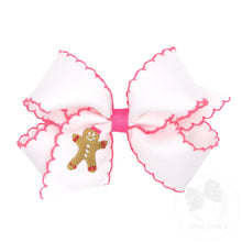  King Moonstitch Embroidered Bow- Gingerbread