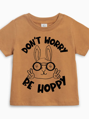 Don't Worry Be Hoppy Easter- Coyote Brown