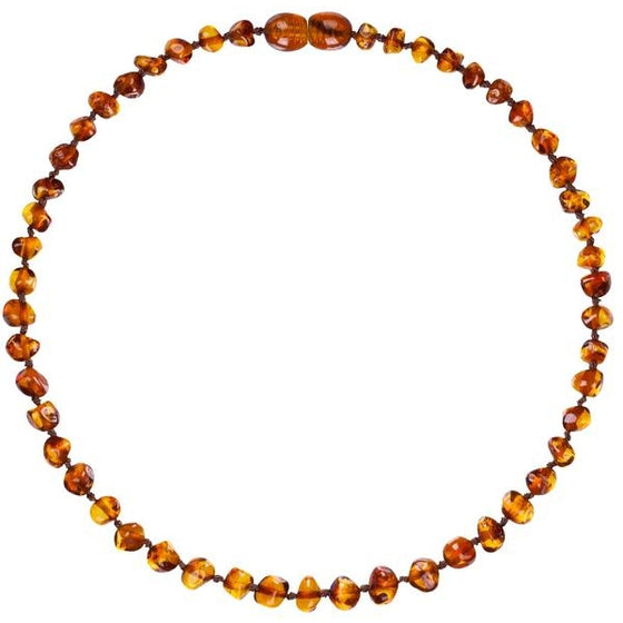 12.5" Baroque Cognac Necklace