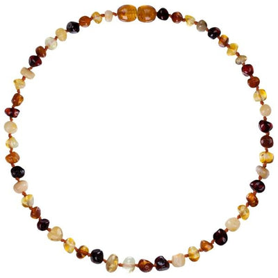 12.5" Baroque Honey/Cherry Necklace
