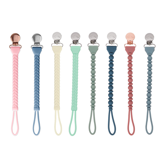 Sweetie Strap Silicone Pacifier Clip- Succulent Beaded