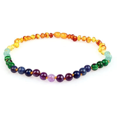 12.5" Baroque Rainbow Necklace