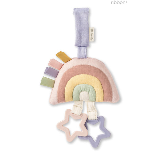 Ritzy Jingle Pink Rainbow Attachable Travel Toy