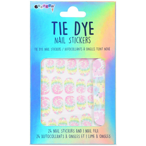 Tie Dye Nail Stickers and Nail FileSet