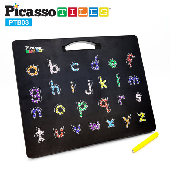 Picasso Tiles Double-Sided Drawing Board Upper & Lower Case Letters