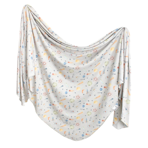 Knit Swaddle Blanket - Cosmos