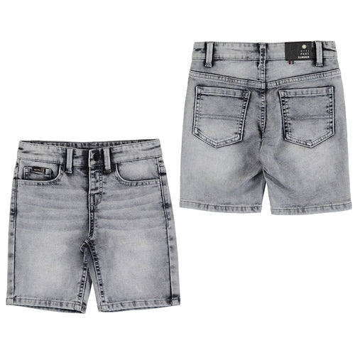 Light Grey Denim Soft Shorts