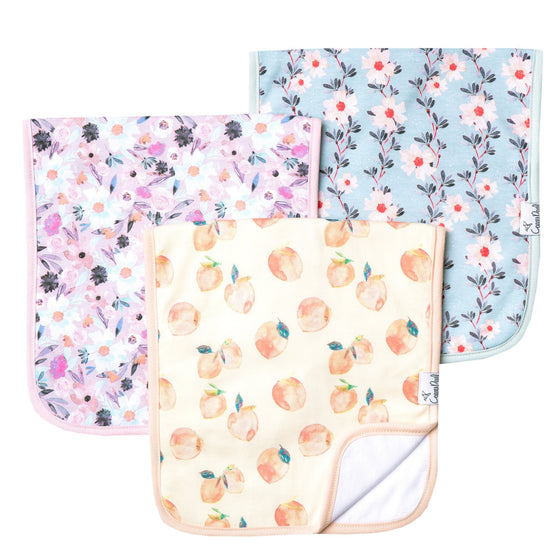 Set of Three Premium Burp Cloth-Morgan