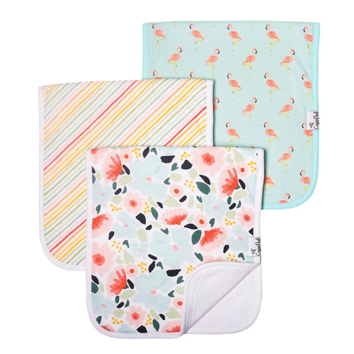 Set of Three Premium Burp Cloth - Leilani