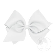  Mini King Classic Grosgrain Bow-White