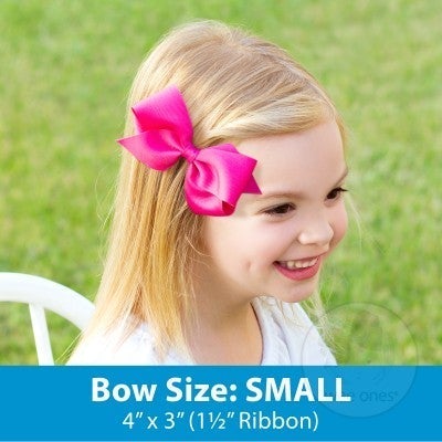 Small Light Blue Squigle Bow