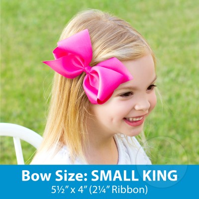 Small King Light Pink Squigle Bow