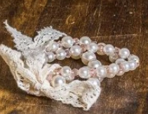 Multi Strand Pearl Bracelet- Pink